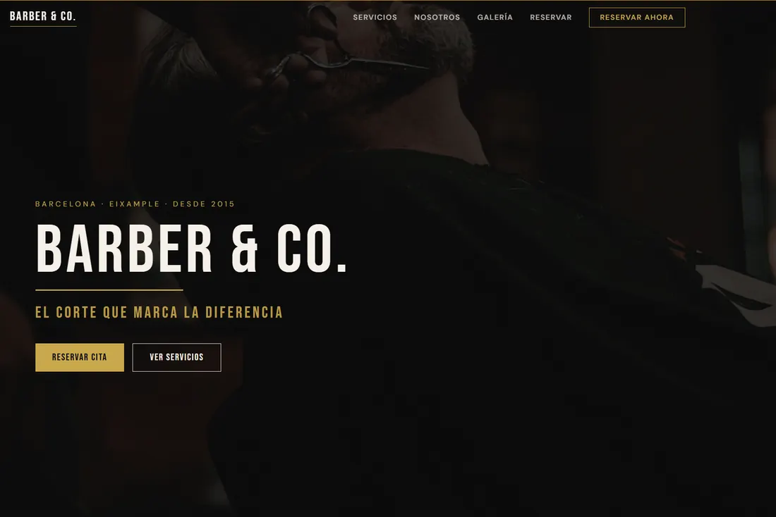 BarberStyle BCN — Barbería Demo screenshot
